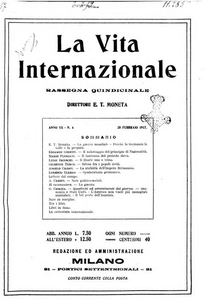 La vita internazionale rassegna quindicinale