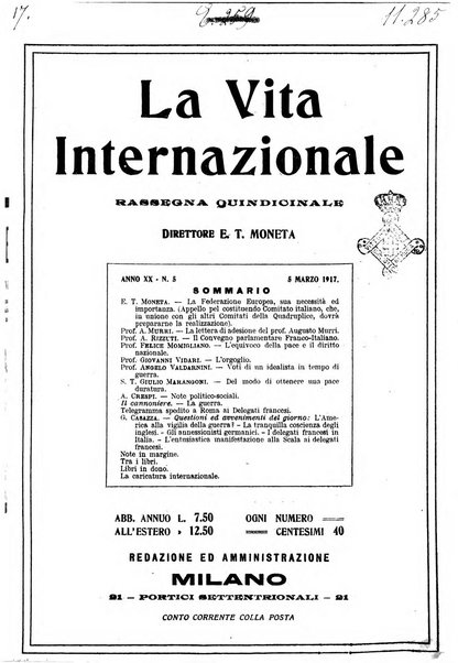 La vita internazionale rassegna quindicinale