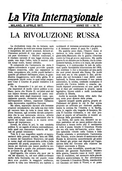 La vita internazionale rassegna quindicinale