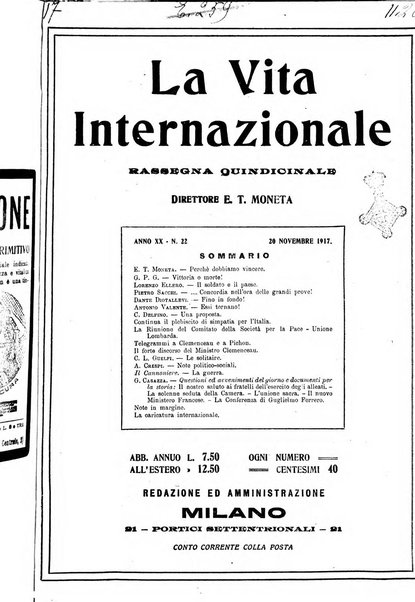 La vita internazionale rassegna quindicinale