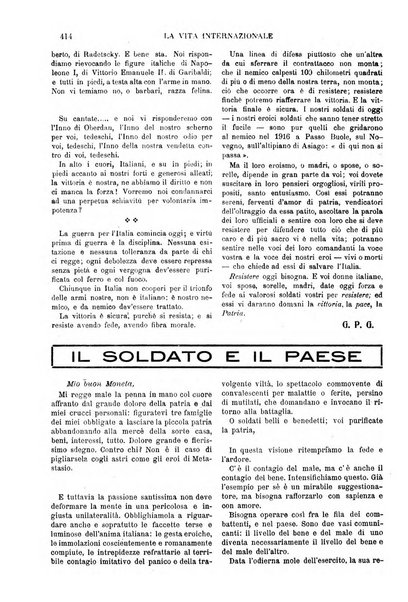 La vita internazionale rassegna quindicinale