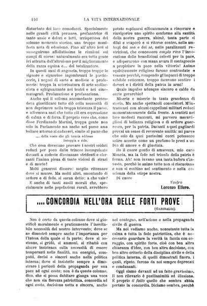 La vita internazionale rassegna quindicinale