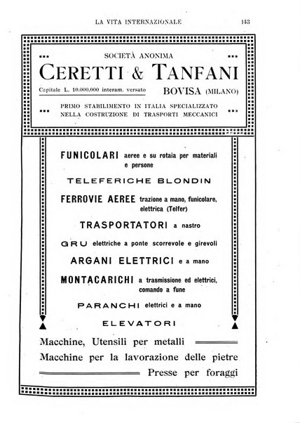 La vita internazionale rassegna quindicinale