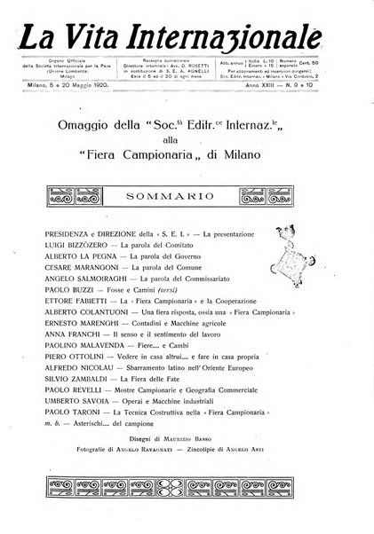 La vita internazionale rassegna quindicinale