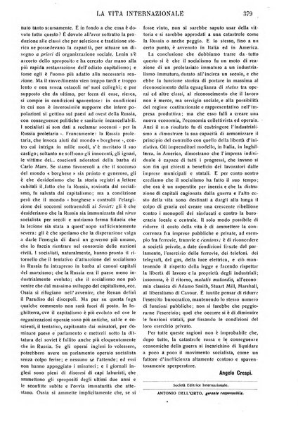 La vita internazionale rassegna quindicinale