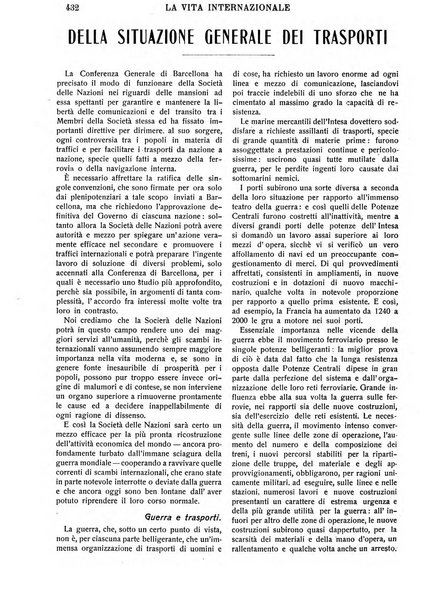 La vita internazionale rassegna quindicinale