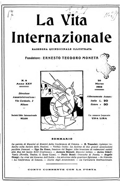 La vita internazionale rassegna quindicinale