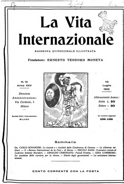 La vita internazionale rassegna quindicinale