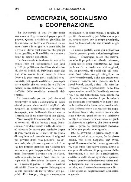 La vita internazionale rassegna quindicinale