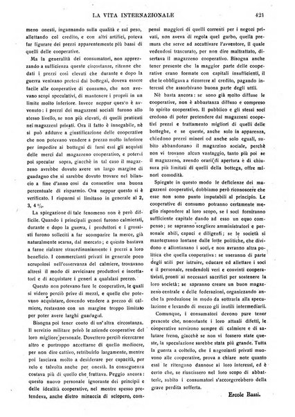 La vita internazionale rassegna quindicinale