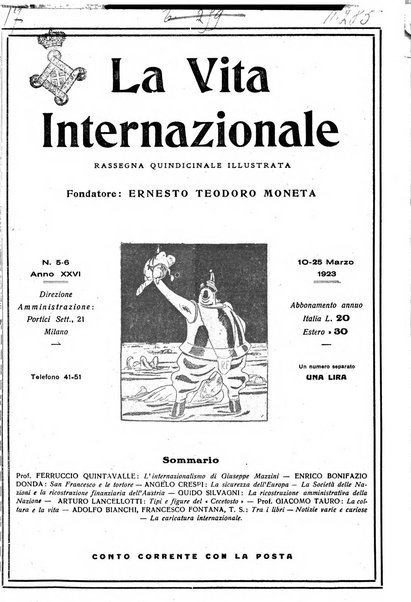 La vita internazionale rassegna quindicinale