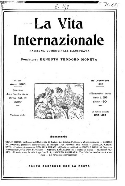 La vita internazionale rassegna quindicinale