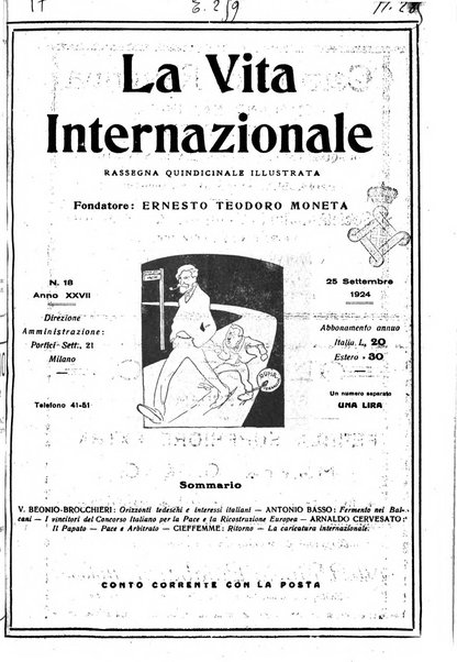 La vita internazionale rassegna quindicinale