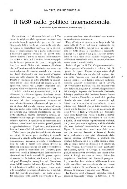 La vita internazionale rassegna quindicinale