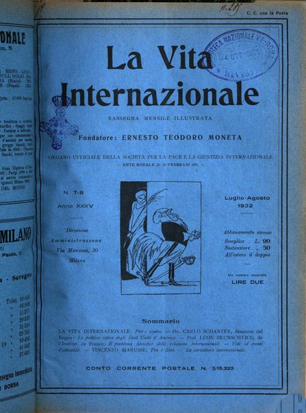 La vita internazionale rassegna quindicinale