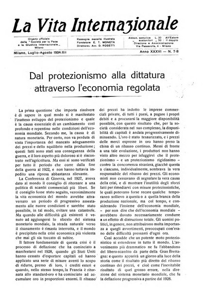 La vita internazionale rassegna quindicinale