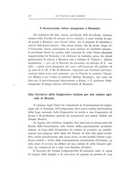 La vita italiana all'estero rivista mensile di emigrazione, politica estera e coloniale.- A. 1, fasc. 1 (gen. 1913)-a. 3, fasc. 30 (giu. 1915)