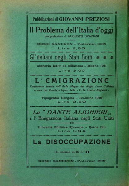 La vita italiana all'estero rivista mensile di emigrazione, politica estera e coloniale.- A. 1, fasc. 1 (gen. 1913)-a. 3, fasc. 30 (giu. 1915)