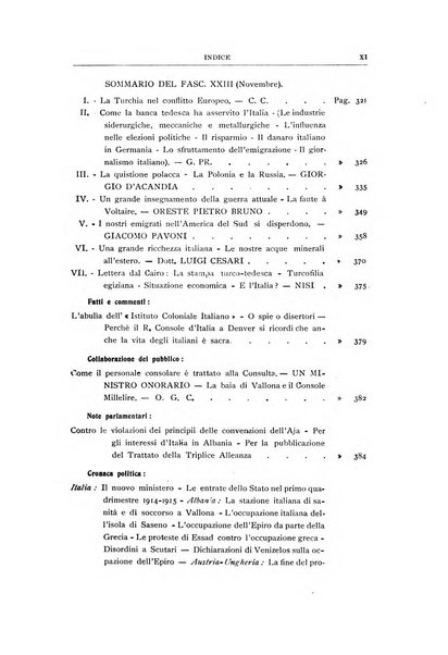 La vita italiana all'estero rivista mensile di emigrazione, politica estera e coloniale.- A. 1, fasc. 1 (gen. 1913)-a. 3, fasc. 30 (giu. 1915)