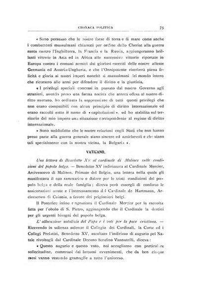 La vita italiana all'estero rivista mensile di emigrazione, politica estera e coloniale.- A. 1, fasc. 1 (gen. 1913)-a. 3, fasc. 30 (giu. 1915)