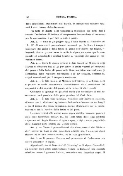 La vita italiana all'estero rivista mensile di emigrazione, politica estera e coloniale.- A. 1, fasc. 1 (gen. 1913)-a. 3, fasc. 30 (giu. 1915)