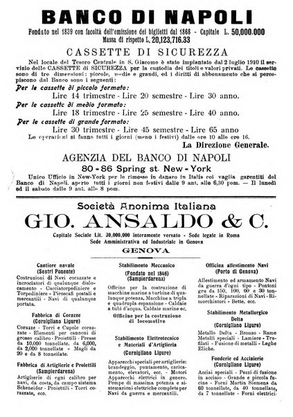 La vita italiana all'estero rivista mensile di emigrazione, politica estera e coloniale.- A. 1, fasc. 1 (gen. 1913)-a. 3, fasc. 30 (giu. 1915)