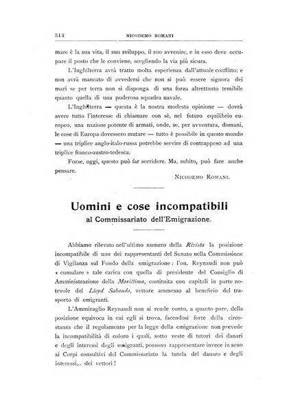 La vita italiana all'estero rivista mensile di emigrazione, politica estera e coloniale.- A. 1, fasc. 1 (gen. 1913)-a. 3, fasc. 30 (giu. 1915)