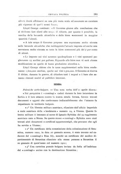 La vita italiana all'estero rivista mensile di emigrazione, politica estera e coloniale.- A. 1, fasc. 1 (gen. 1913)-a. 3, fasc. 30 (giu. 1915)