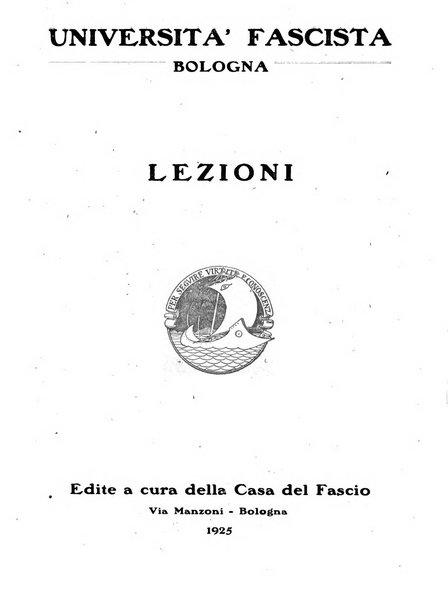 Vita nova pubblicazione quindicinale illustrata dell'Universita fascista di Bologna