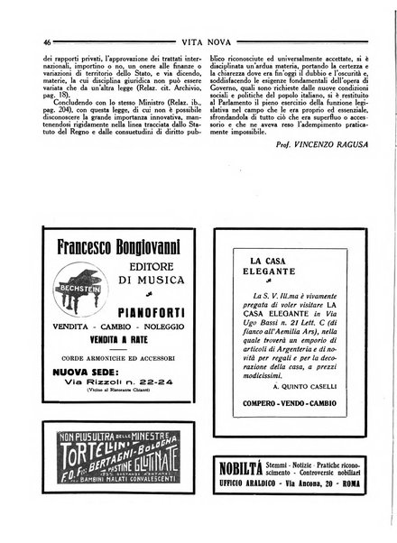 Vita nova pubblicazione quindicinale illustrata dell'Universita fascista di Bologna