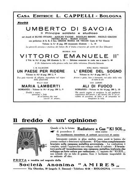 Vita nova pubblicazione quindicinale illustrata dell'Universita fascista di Bologna