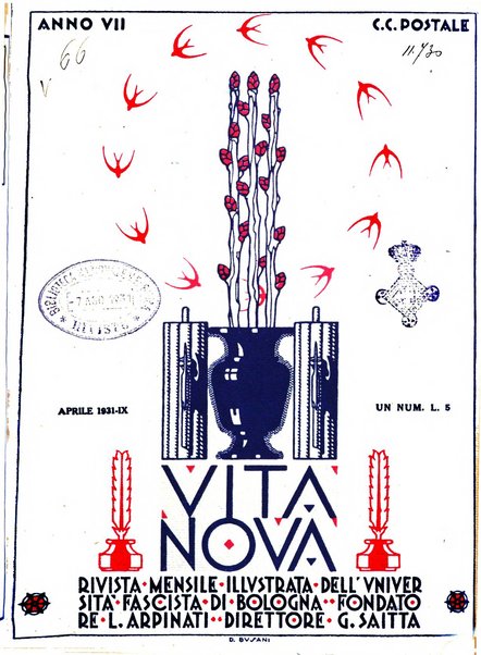 Vita nova pubblicazione quindicinale illustrata dell'Universita fascista di Bologna