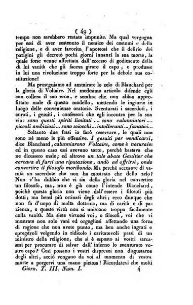 La voce della ragione giornale filosofico, teologico, politico, istorico e letterario