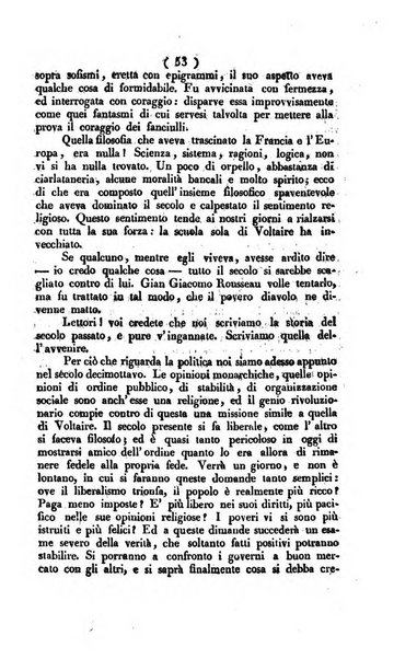 La voce della ragione giornale filosofico, teologico, politico, istorico e letterario