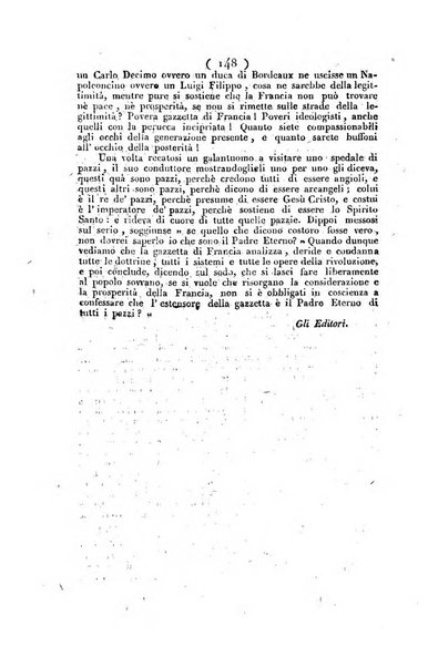 La voce della ragione giornale filosofico, teologico, politico, istorico e letterario