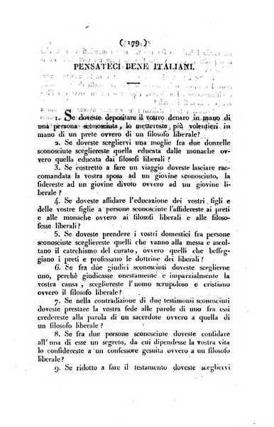 La voce della ragione giornale filosofico, teologico, politico, istorico e letterario