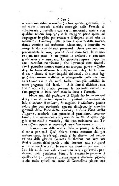 La voce della ragione giornale filosofico, teologico, politico, istorico e letterario