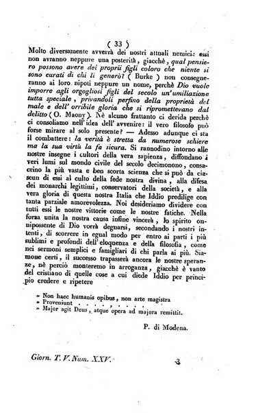 La voce della ragione giornale filosofico, teologico, politico, istorico e letterario