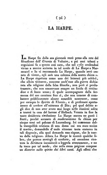 La voce della ragione giornale filosofico, teologico, politico, istorico e letterario