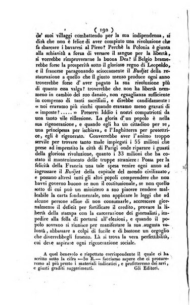 La voce della ragione giornale filosofico, teologico, politico, istorico e letterario