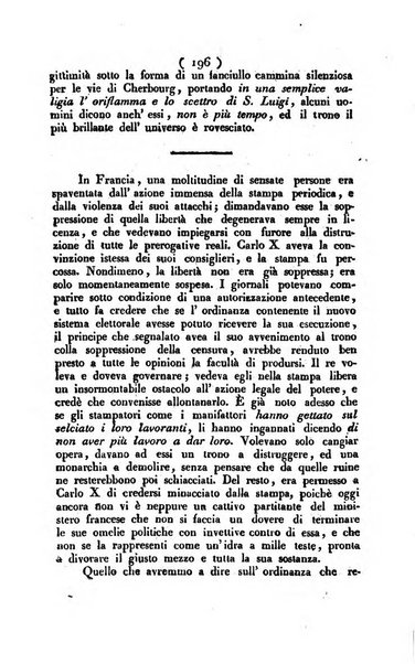 La voce della ragione giornale filosofico, teologico, politico, istorico e letterario