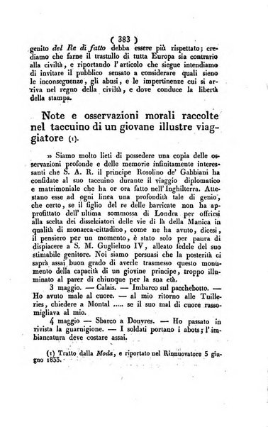 La voce della ragione giornale filosofico, teologico, politico, istorico e letterario