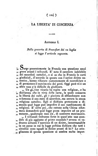 La voce della ragione giornale filosofico, teologico, politico, istorico e letterario