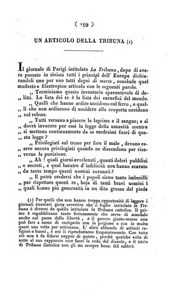 La voce della ragione giornale filosofico, teologico, politico, istorico e letterario