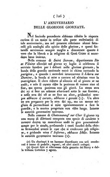 La voce della ragione giornale filosofico, teologico, politico, istorico e letterario