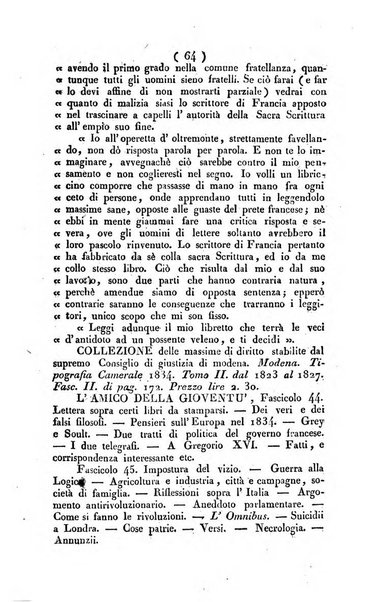 La voce della ragione giornale filosofico, teologico, politico, istorico e letterario