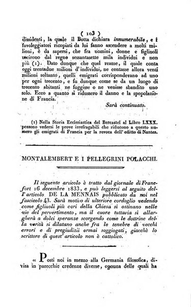 La voce della ragione giornale filosofico, teologico, politico, istorico e letterario