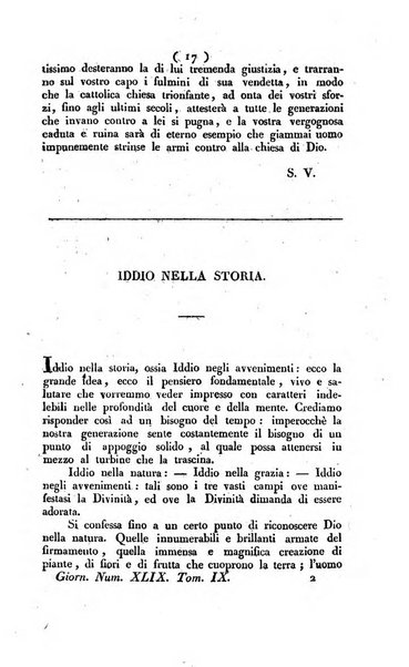 La voce della ragione giornale filosofico, teologico, politico, istorico e letterario