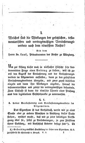 Zeitschrift fur Civilrecht und Prozess