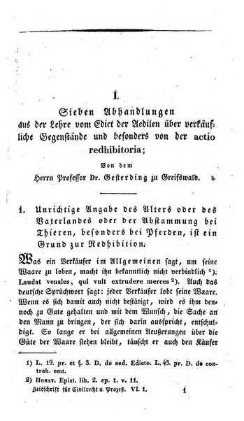 Zeitschrift fur Civilrecht und Prozess